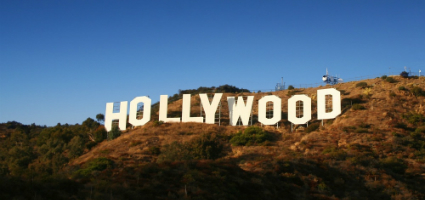 Hollywood sign at Los Angeles, USA