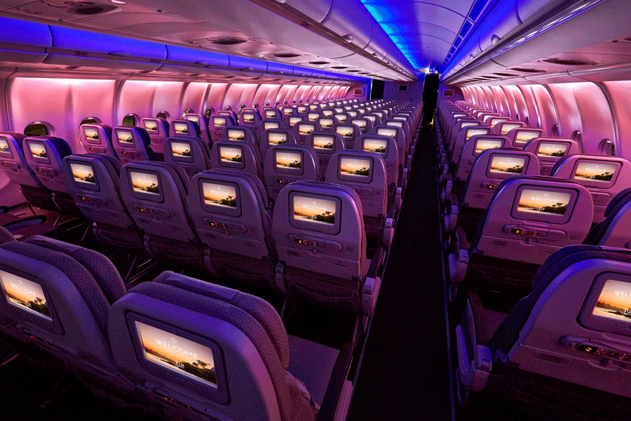 Fiji Airways Economy Lighting