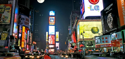 Times Square night time, New York