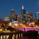 Melbourne at night
