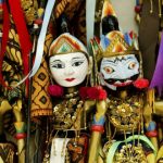 Traditional Indonesian puppets, Bali, Indonesia