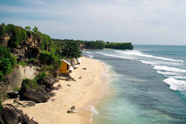 View of Balangan Beach, Bali in Indonesia