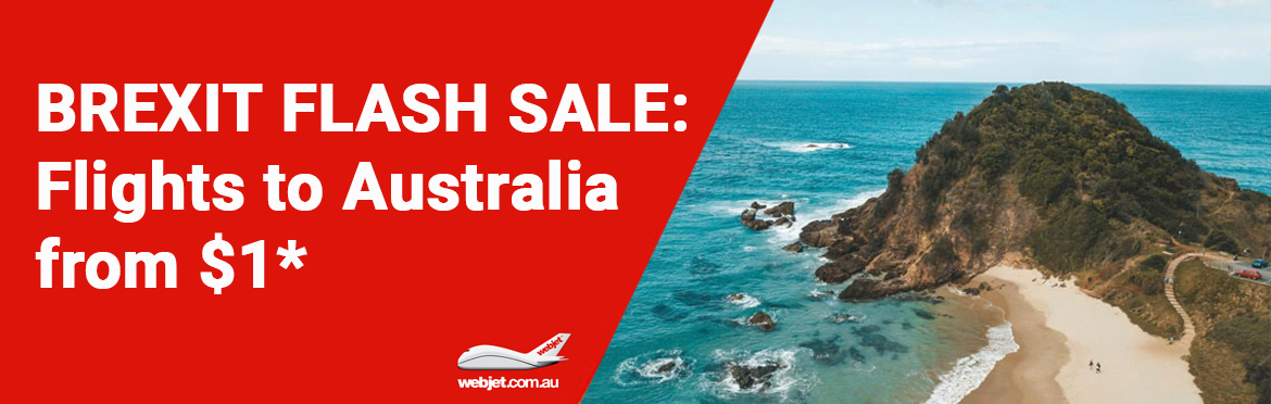 $1 Flights BREXIT Flash Sale | Promotions | Webjet Australia