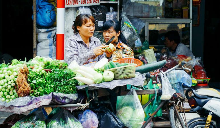 Food stall, Hanoi, Vietnam